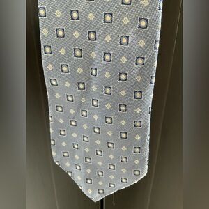 💫🌟 Ermenegildo Zegna Light Blue Patterned Men's Tie Luxury Old Money Timeless